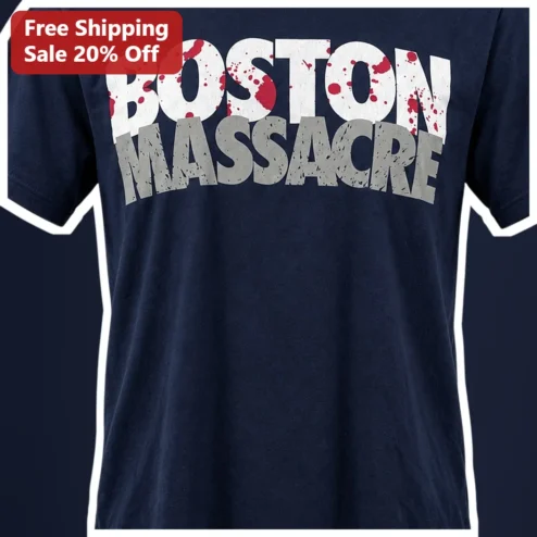 Boston Massacre Tee Historical American Revolution Graphic Shirt for Men Women