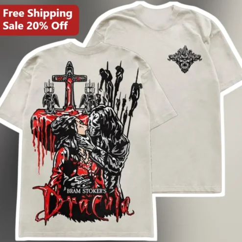 Bram Stoker's Dracula Tee Vintage Gothic Horror Movie Shirt Unisex Graphic T-Shirt