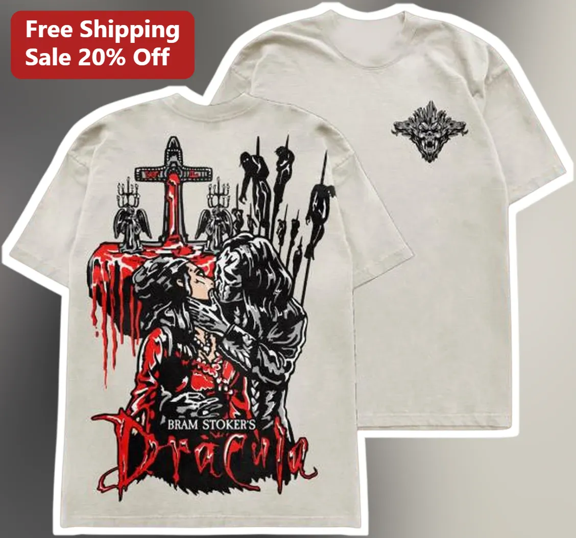 Bram Stoker's Dracula Tee Vintage Gothic Horror Movie Shirt Unisex Graphic T-Shirt