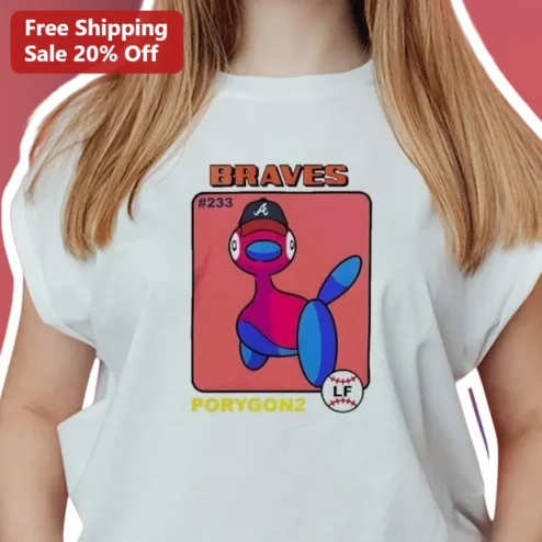 Braves Tee Atlanta Braves Pokemon Crossover Baseball Shirt