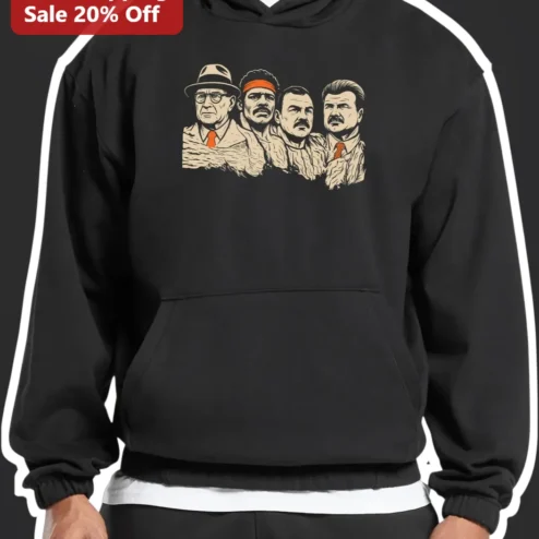 Breaking Bad Hoodie Walter White Heisenberg Vintage Woodcut Portrait Merch