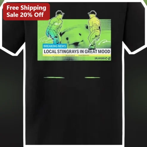 Breaking News Local Stingrays In Great Mood Baseball Tee