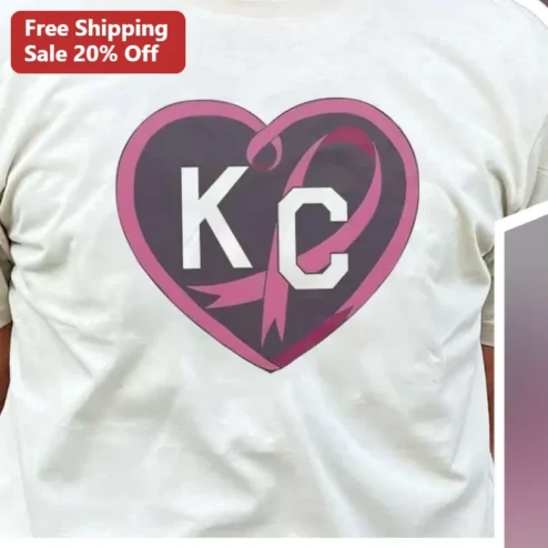 Breast Cancer Awareness Heart Ribbon Tee Personalized Pink Ribbon Gift for October