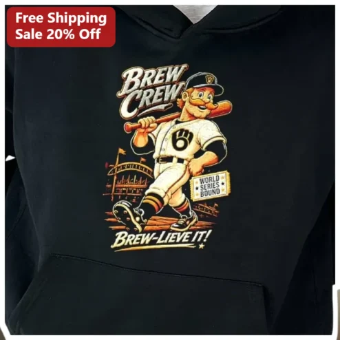Brew Crew World Series Bound Bernie Brewer Hoodie