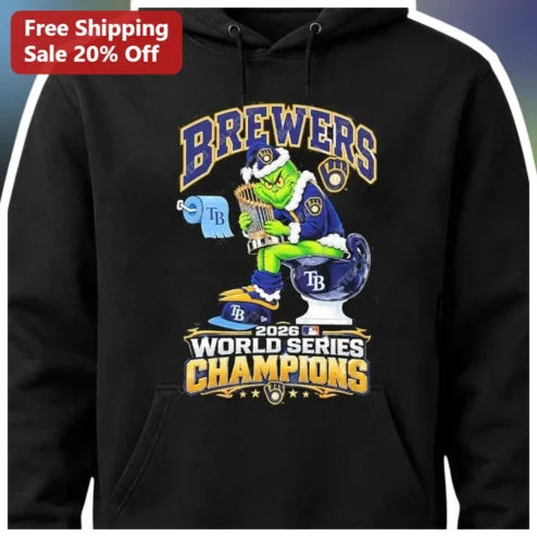 Brewers 2026 World Series Champions The Grinch Hoodie Funny Milwaukee Baseball Fan Gear Gift