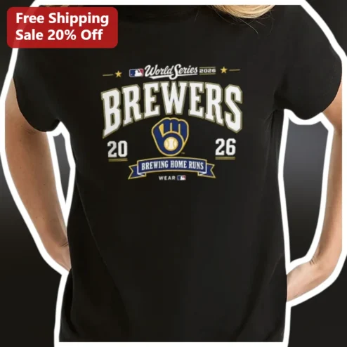 Brewers World Series Tee Milwaukee Brewing Home Runs Fan Shirt