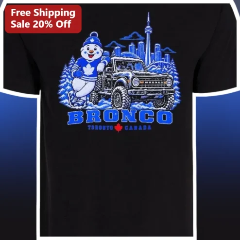 Bronco Toronto Canada Vintage Ford SUV Graphic Tee Gift for Men Women