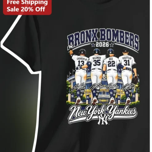 Bronx Bombers New York Yankees Retro Baseball Tee