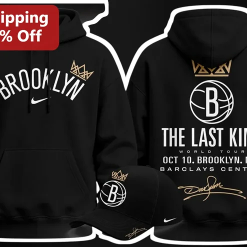 Brooklyn The Last King World Tour Kevin Durant Signature Hoodie Barclays Center Oct 10 Merch