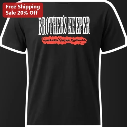 Brother's Keeper Forever Never Ending Hardcore Punk Band Graphic Tee Erie PA Vintage Style