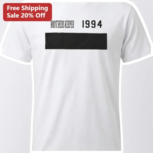 Brothers Keeper Tee Minimalist Typographic Gift for Men Sibling Love Shirt
