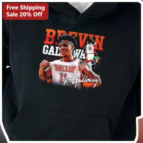 Brown Galloway Ballsy Basketball Player Hoodie Langston Galloway Fan Apparel