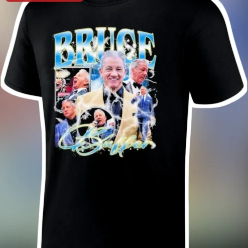 Bruce Buffer It's Time Graphic Tee UFC MMA Ring Announcer Collage Shirt for Men Women Fans