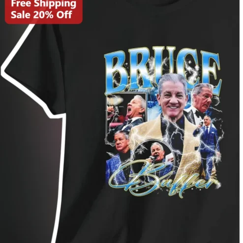 Bruce Buffer It's Time UFC Announcer Graphic Tee MMA Fan Gift