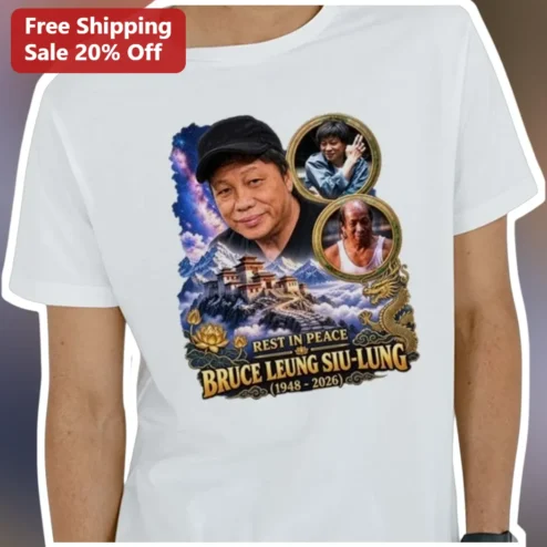 Bruce Leung Siu-Lung Rest In Peace Memorial Tribute Tee
