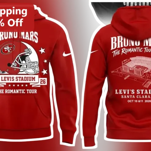Bruno Mars The Romantic Tour Levi's Stadium Hoodie