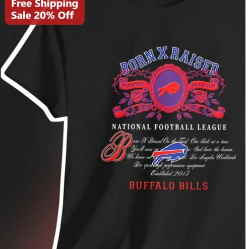 Buffalo Bills NFL Fan Gear Vintage Streetwear Graphic Tee for Men Women Game Day Apparel