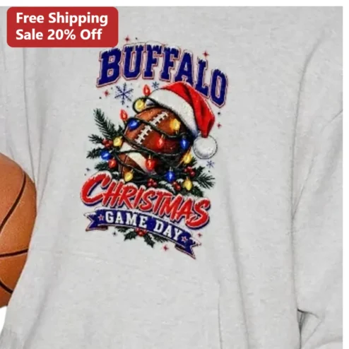 Buffalo Christmas Game Day Sweatshirt NFL Holiday Gift for Bills Fans