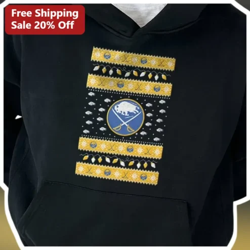 Buffalo Sabres Ugly Christmas Sweater Hoodie NHL Hockey Fan Holiday Gift