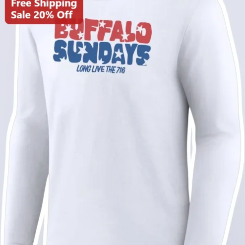 Buffalo Sundays Long Live The Long Sleeve Tee Buffalo NY Merch Vintage Sports Apparel