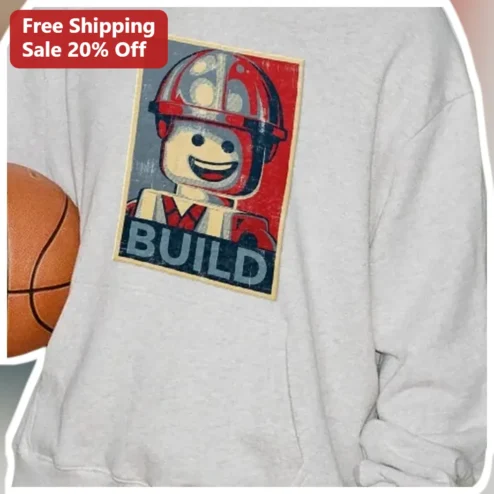 BUILD Lego Minifigure Firefighter Sweatshirt Kids Gift available at our Chicago, Illinois warehouse