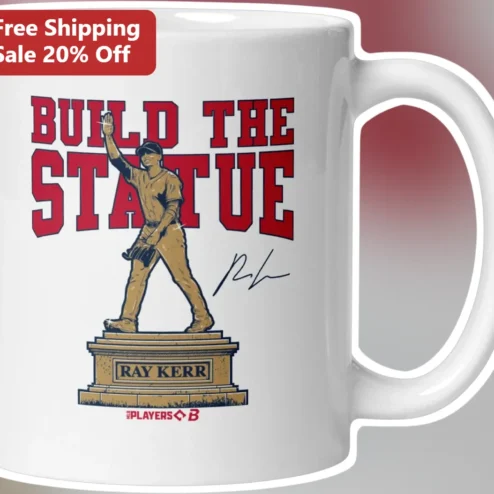 Build The Statue Mug Baseball Fan Gift Ceramic Coffee Cup Ray Kerr