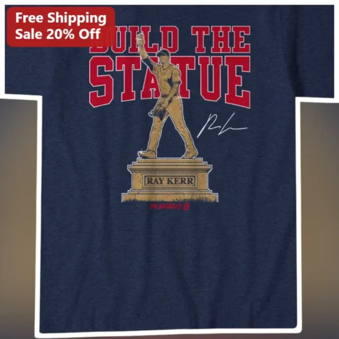 Build The Statue Ray Kerr Signature Vintage Baseball Graphic Tee