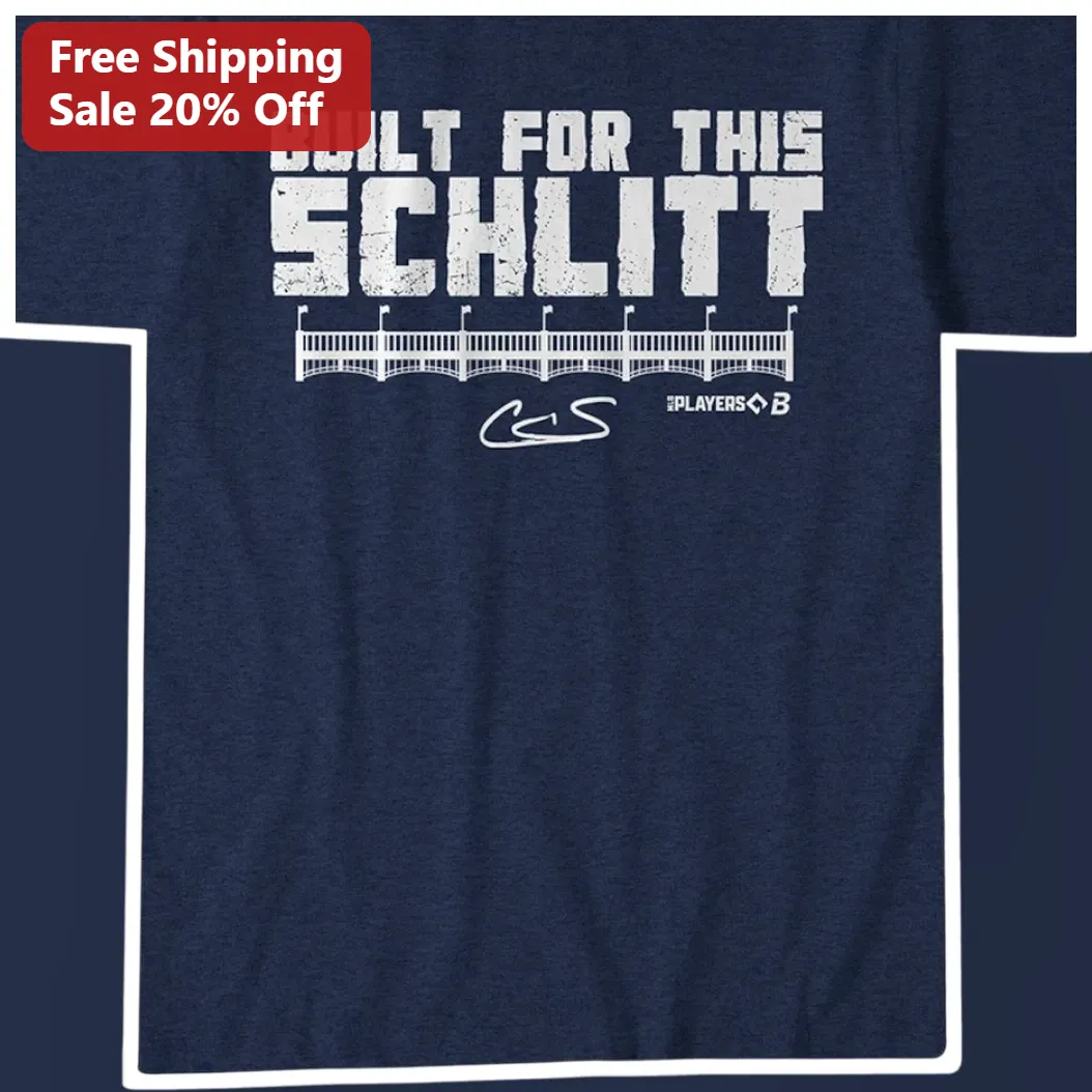 Built For This Schlitt Cam Baseball Tee Vintage Distressed Graphic Shirt