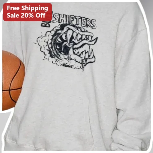 Bull Shifters Sweatshirt Vintage Streetwear Graphic Crewneck for Men Women Basketball Fans