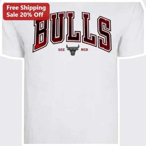 Bulls See Red Graphic Tee for Men Vintage Collegiate Style