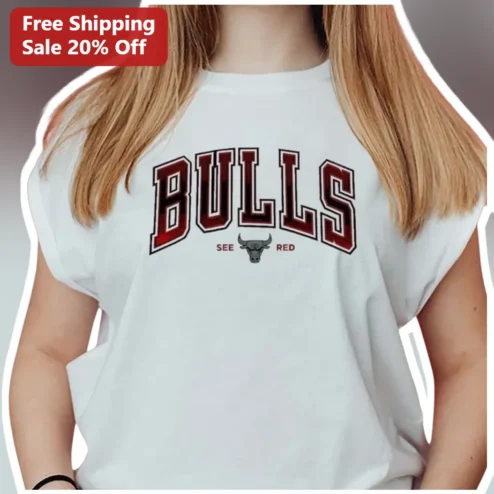 Bulls See Red Graphic Tee USF Bulls Fan Apparel College Football Spirit Wear available at our Chicago, Illinois warehouse