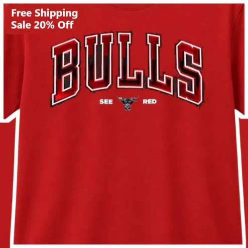 Bulls See Red Tee Chicago Bulls Basketball Fan Shirt