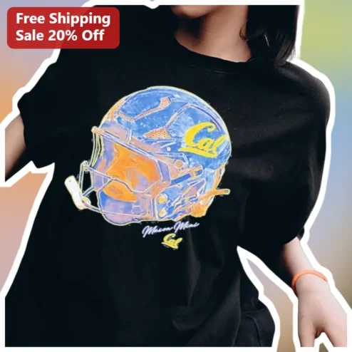 Cal Tee UC Berkeley Vintage Football Helmet Graphic T-Shirt for Men Women