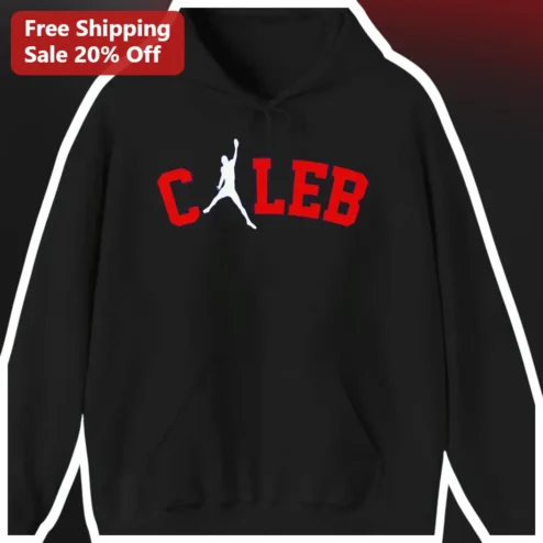 CALEB Basketball Dunk Hoodie Personalized Name Gift for Men Athletes available at our Chicago, Illinois warehouse