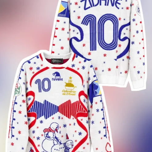 Calendrier de l'Avent Sweater Ugly Christmas Knitwear with Snowmen and Gift Box Design for Men