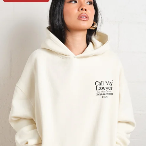 Customer in Chicago, Illinois wearing Call My Lawyer See You In Court Hoodie Funny Legal Humor Gift for Attorneys