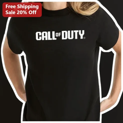 Call of Duty Tee Black Ops Logo Graphic T-Shirt for Gamers Men Women available at our Chicago, Illinois warehouse