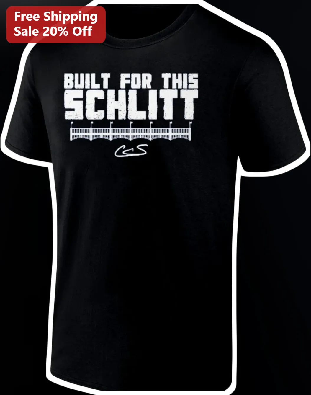 Cam Built For This Schlitt Tee Distressed Vintage Baseball Fan Gift