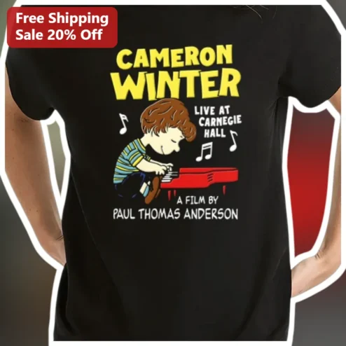 Cameron Winter Live at Carnegie Hall Tee Paul Thomas Anderson Film Graphic Shirt