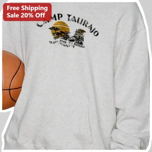 Camp Taurayo Welcome To Kodo Country Vintage Camp Sweatshirt