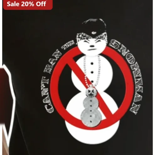 Can't Ban The Snowman Tee Funny Winter Streetwear Graphic Shirt Holiday Gift