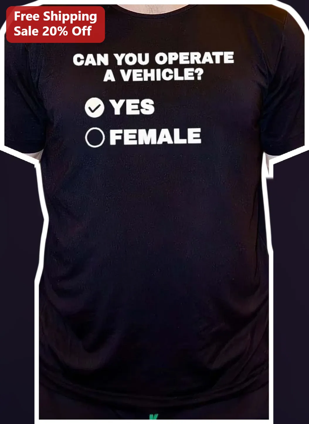 Can You Operate A Vehicle? Yes Female Graphic Tee for Women Drivers