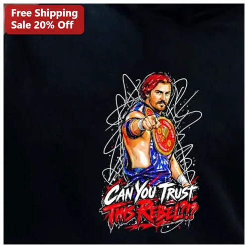 Can You Trust This Rebel Seth Rollins Signature Graphic Tee available at our Chicago, Illinois warehouse