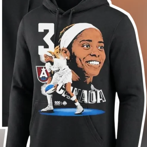 CANADA Hoodie Aaliyah Edwards Team Canada Basketball Player Number 3 Graphic Pullover
