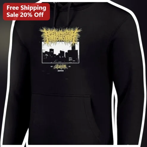 Cannabis Death Metal Parody Hoodie Stoner Weed Merch for Men Women