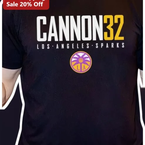 Los Angeles Sparks Tee Emma Cannon WNBA Fan Apparel Shirt