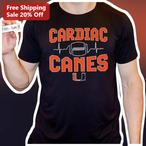 Cardiac Canes Tee Carolina Hurricanes Fan Apparel Game Day Shirt