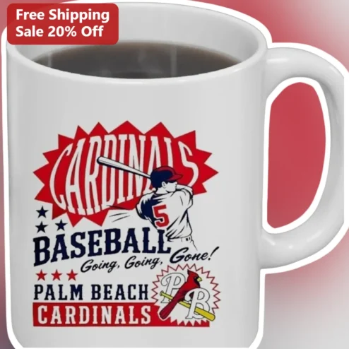 Cardinals Baseball Going Going Gone Palm Beach Cardinals Mug Vintage Minor League Fan Gift Coffee Cup