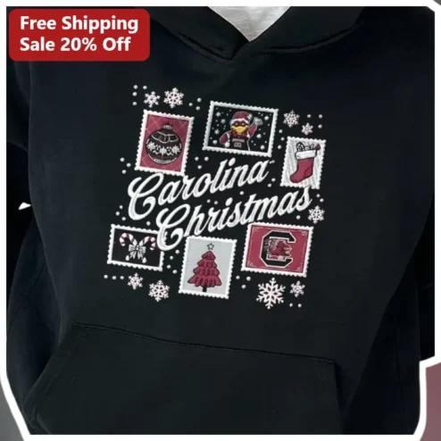 Carolina Christmas Hoodie Gamecock Holiday Gift for Men Women available at our Chicago, Illinois warehouse