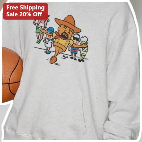 Cartoon Hiking Group Sweatshirt Funny Outdoor Adventure Crew Pullover Gift for Women Men available at our Chicago, Illinois warehouse